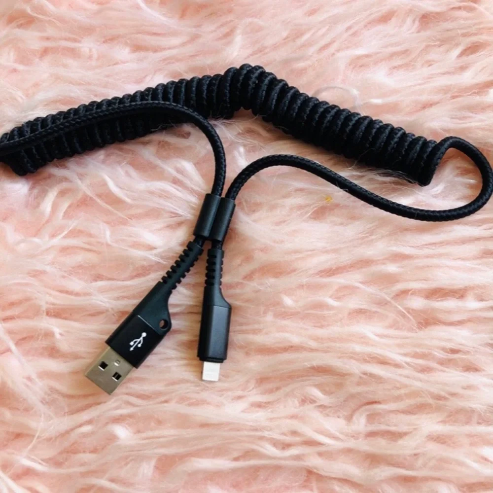 iPhone Charger Coiled Cable 2.1A Fast Charger